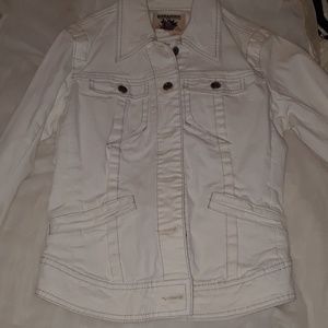 White denim jacket